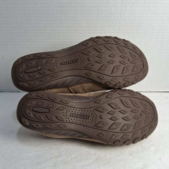 Skechers Women‎ Slip On Shoes Brown Suede Leather Comfort Loafers Size 6 - Picture 5 of 6